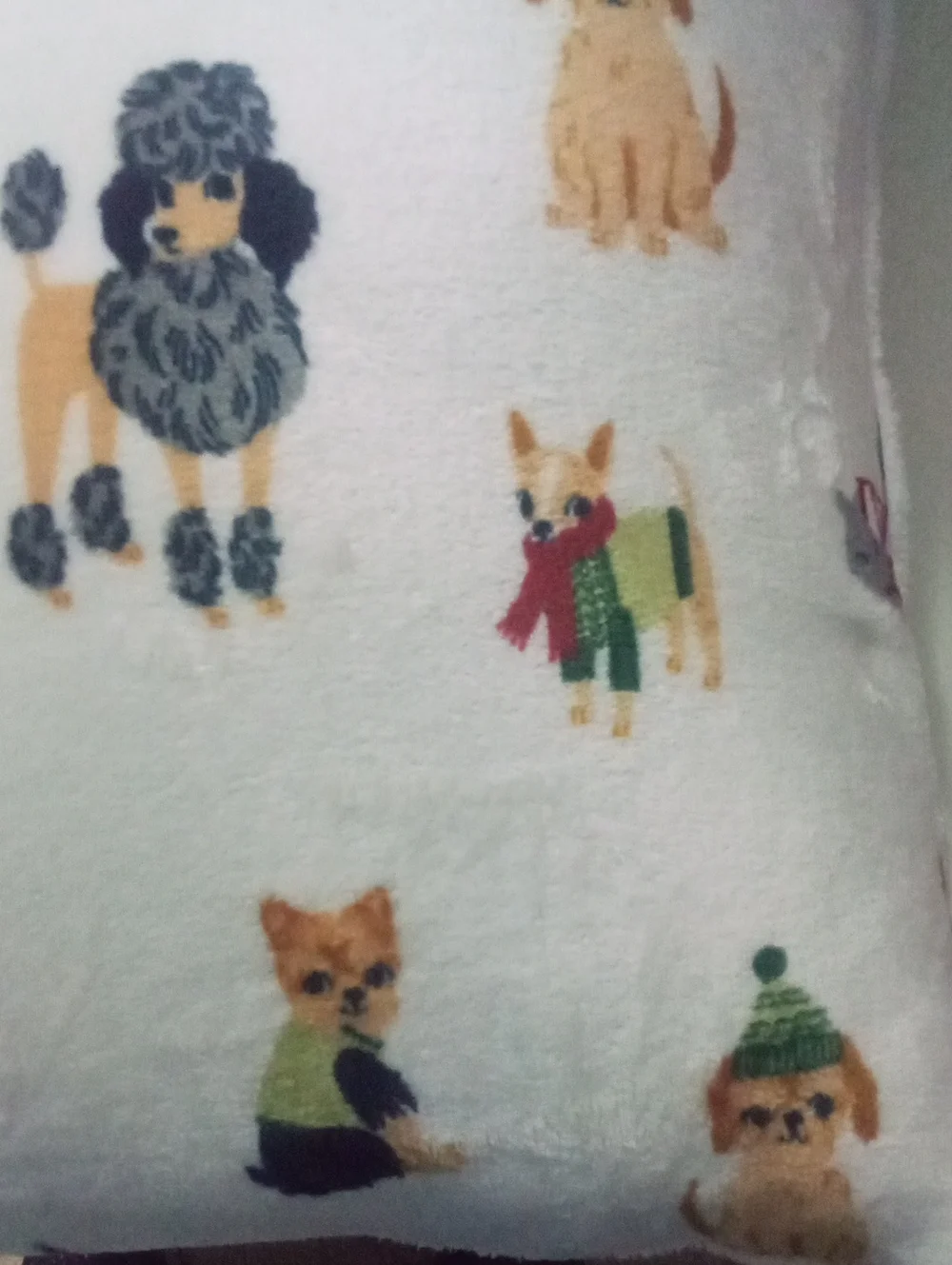 Cuddl Duds Dog Pattern Decorative Pillow New Multicolor Dogs 20 X 20